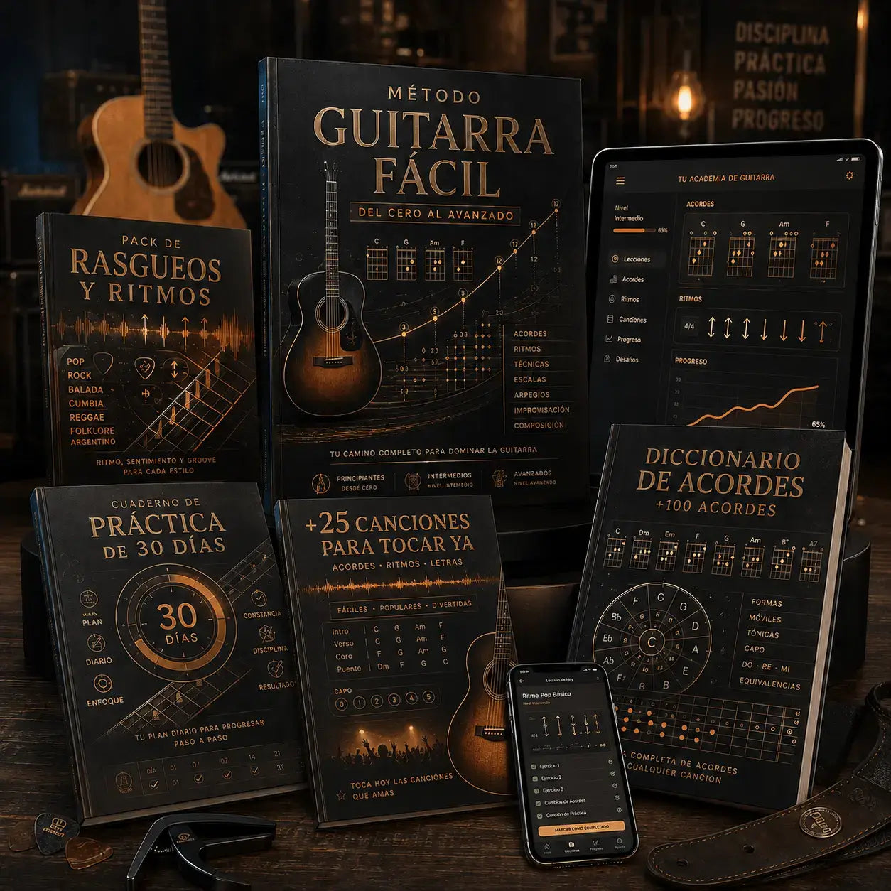 Metodo Guitarra Fácil + 4 Bonus